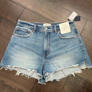 Abercrombie Denim Curve Love Cutoff Short NWT